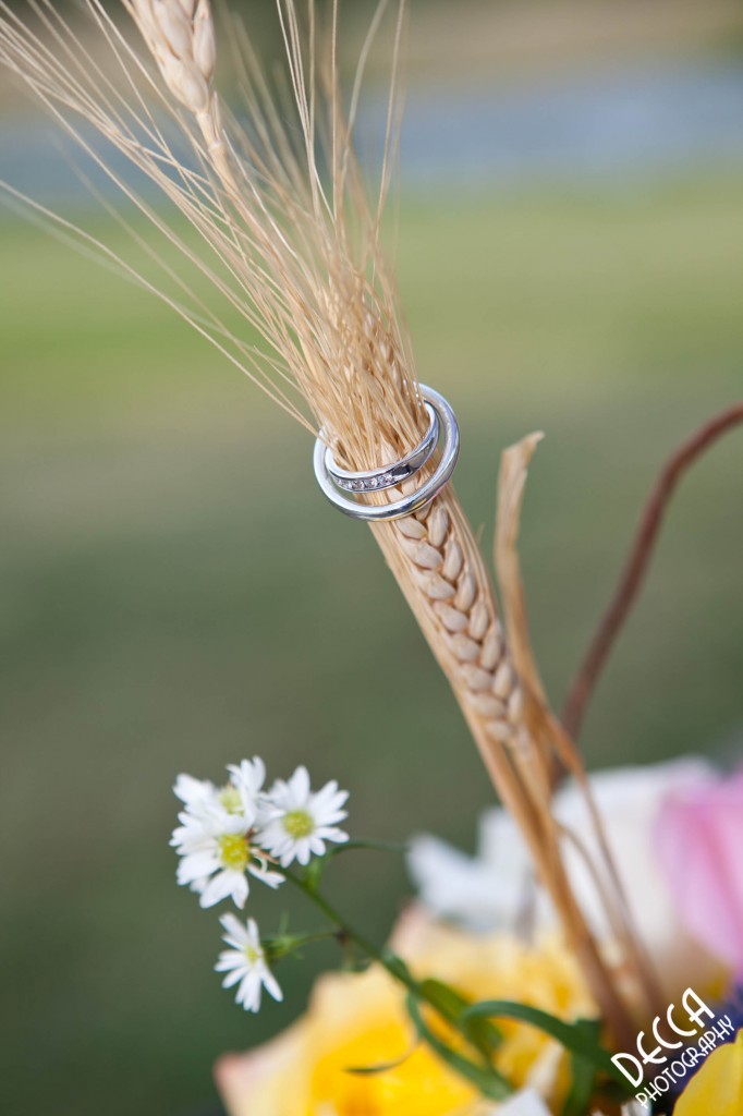 Beautiful way to capture the wedding rings